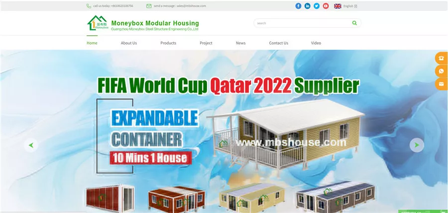 Moneybox expandable container house unit